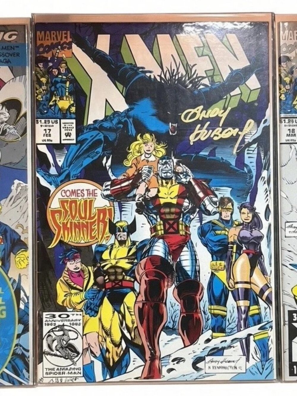 X-Men Vol 2 #16 17 18 Lot 1993 Signed Andy Kubert X-Cutioner's Song Sealed
